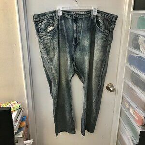 Men's Route 66 Distressed Denim Jeans - Size 48 waist X 32 length